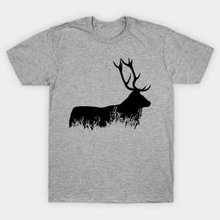 Stag Silhouette art T-Shirt